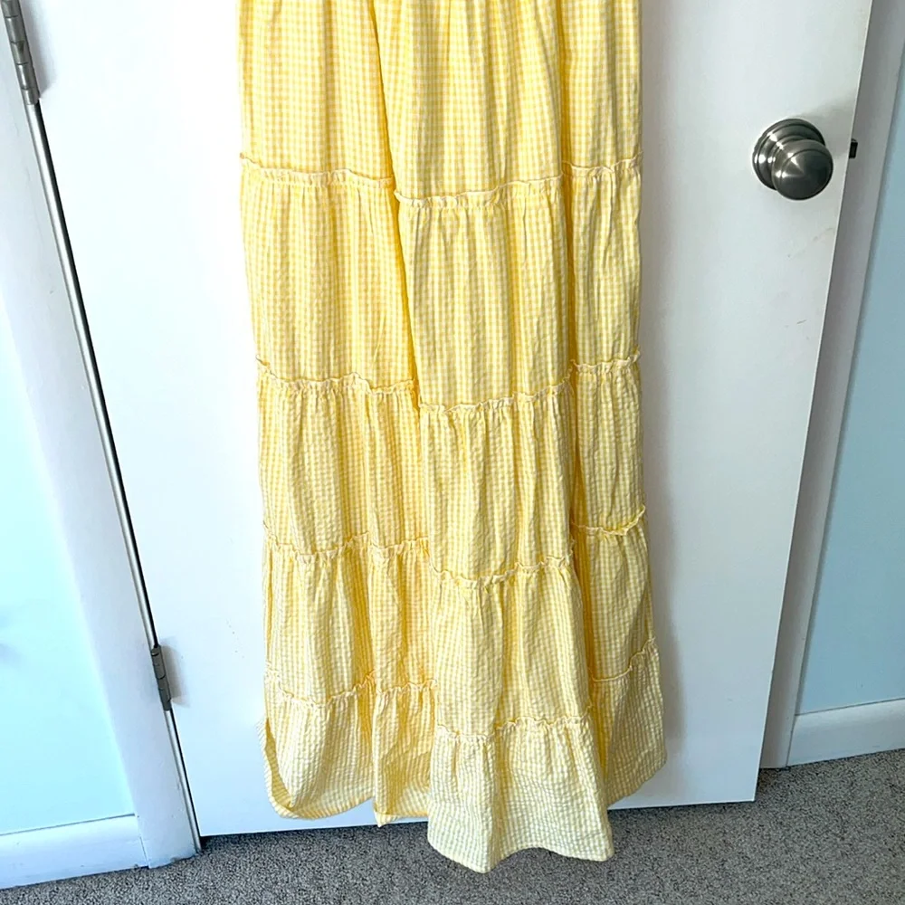 Jessica Simpson ruffled Yellow Gingham Dress - Picture 3 of 6